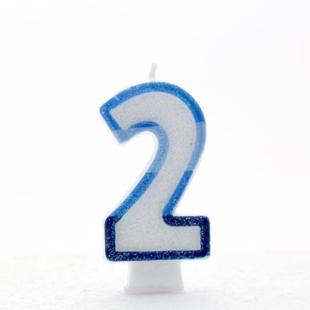Apac Blue Number Candles - 2