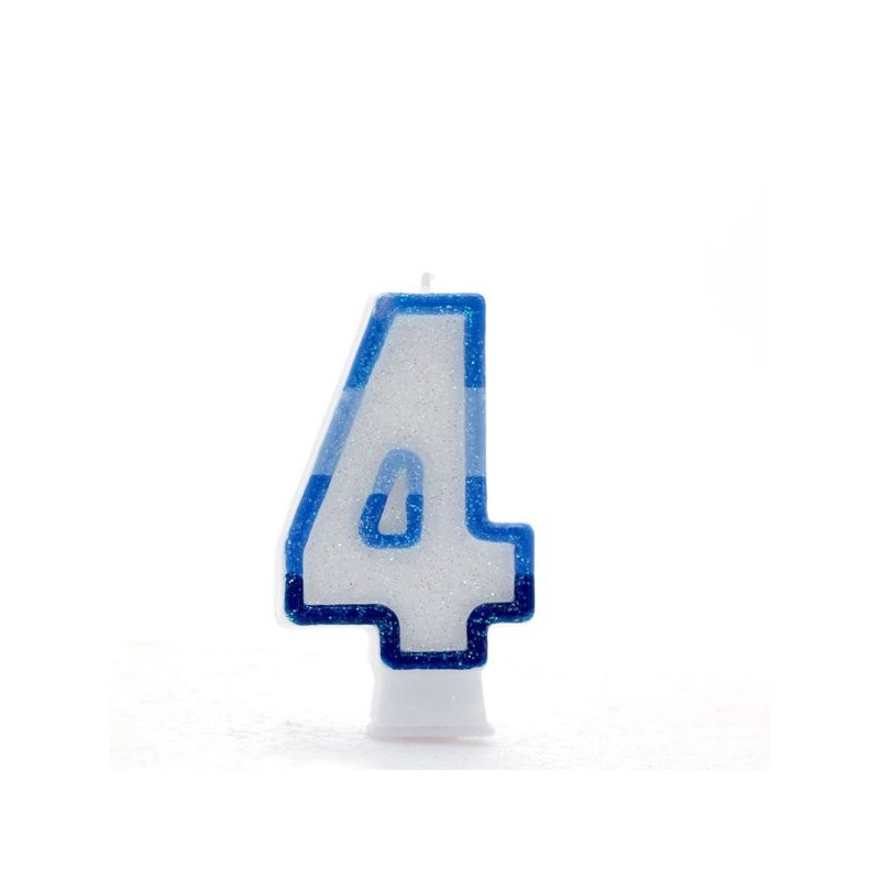 Apac Blue Number Candles - 4