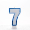 Apac Blue Number Candles - 7