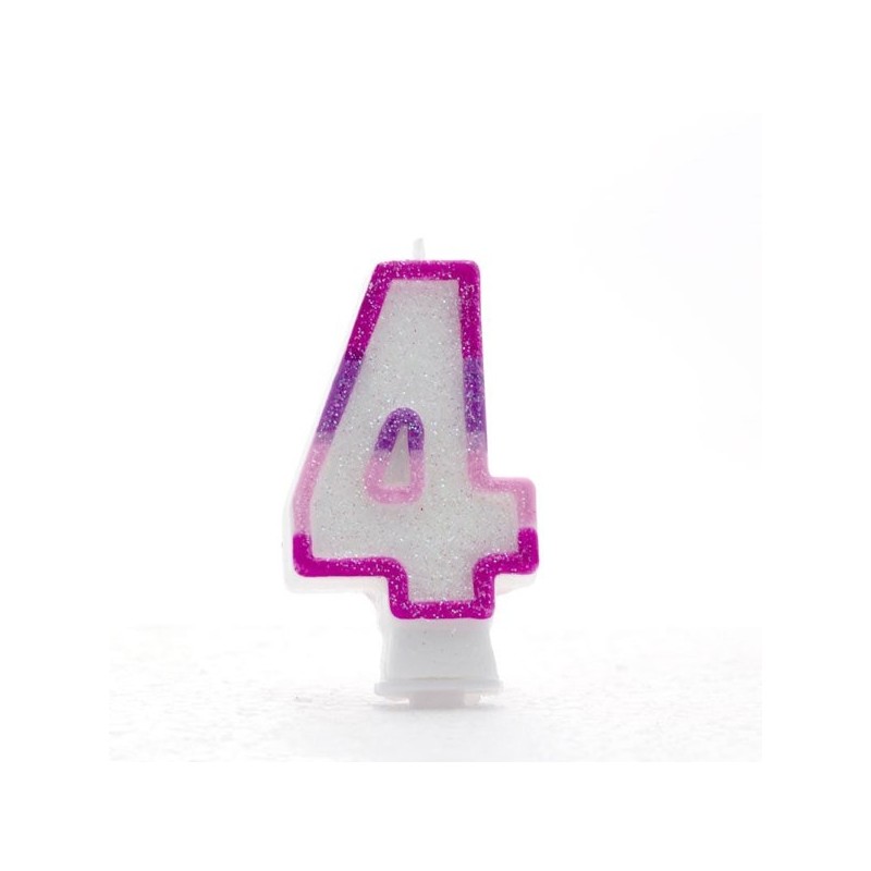Apac Pink Number Candles - 4