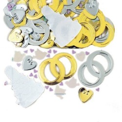 Amscan Metallic Jumbo Confetti - Bridal Bells