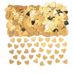 Amscan Sparkle Hearts Confetti - Gold