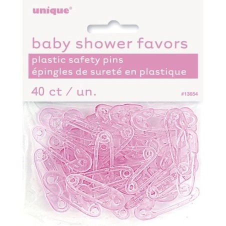Unique Party Baby Shower Safety Pins - Pink