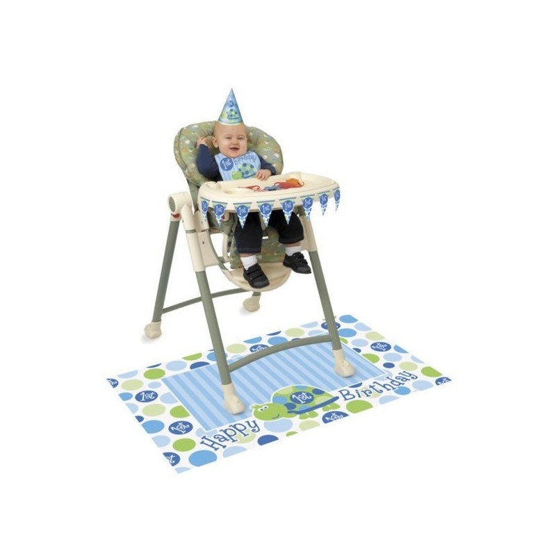 Unique Party 1st Birthday High Chair Kit - Turtle