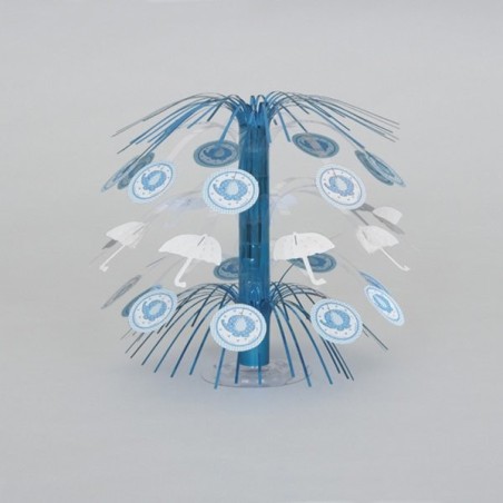 Unique Party Cascade Centrepiece - Blue Umbrellaphants