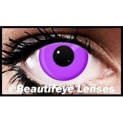 Violet Block Funky Crazy Coloured Contact Lenses (90 Day)