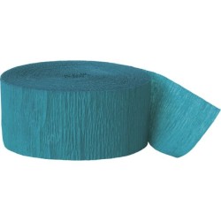 Unique Party 81 Foot Crepe Streamer - Teal Green