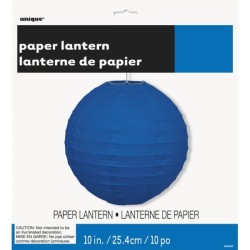 Unique Party 10 Inch Paper Lanterns - Royal Blue