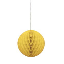 Unique Party 8 Inch Honeycomb Ball - Yellow