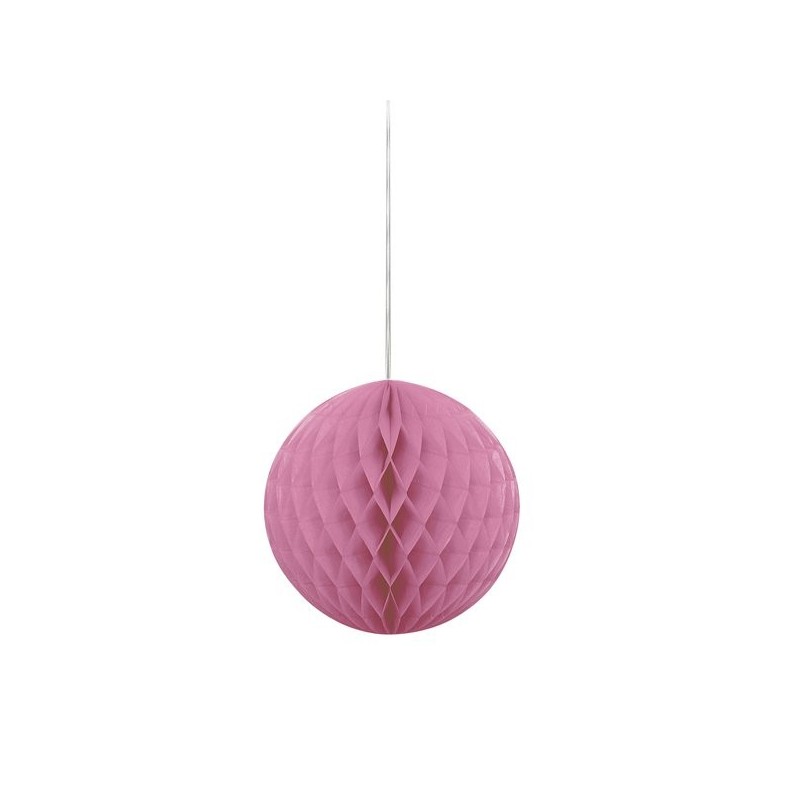 Unique Party 8 Inch Honeycomb Ball - Hot Pink