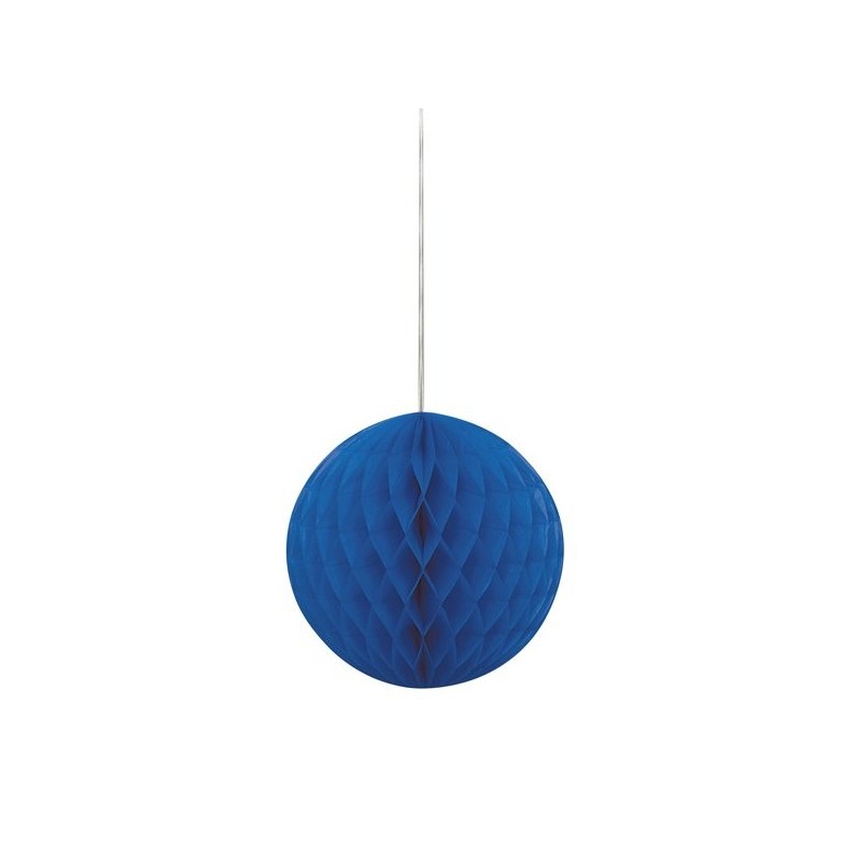 Unique Party 8 Inch Honeycomb Ball - Royal Blue