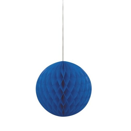 Unique Party 8 Inch Honeycomb Ball - Royal Blue