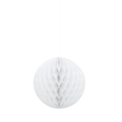 Unique Party 8 Inch Honeycomb Ball - White