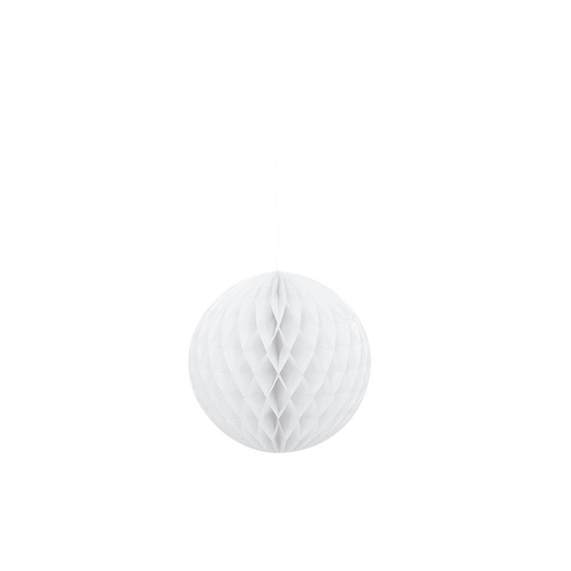 Unique Party 8 Inch Honeycomb Ball - White