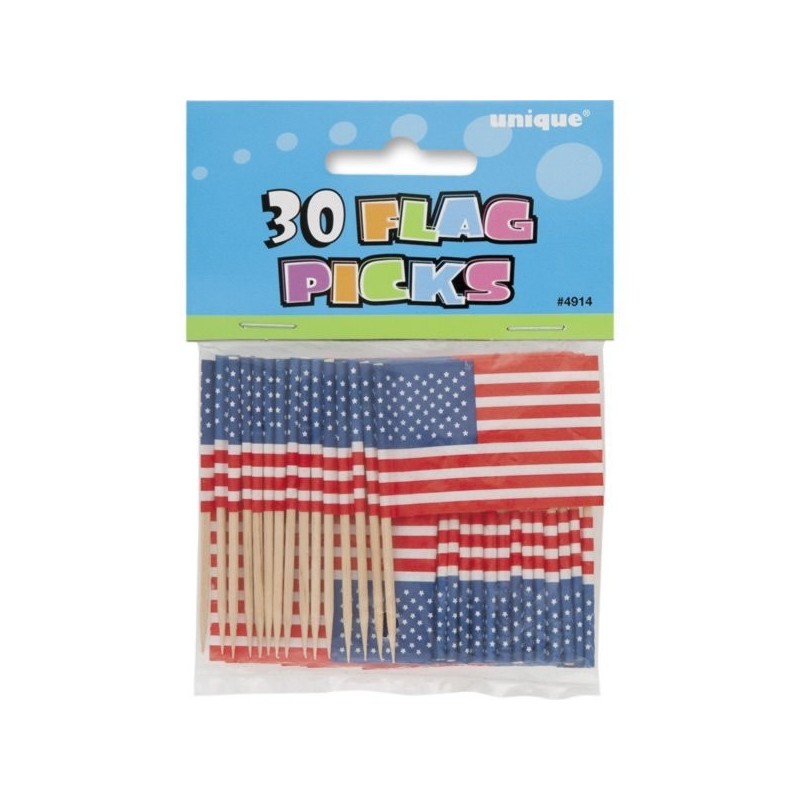 Unique Party Flag Picks - USA