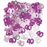 Unique Party Pink Confetti - 40