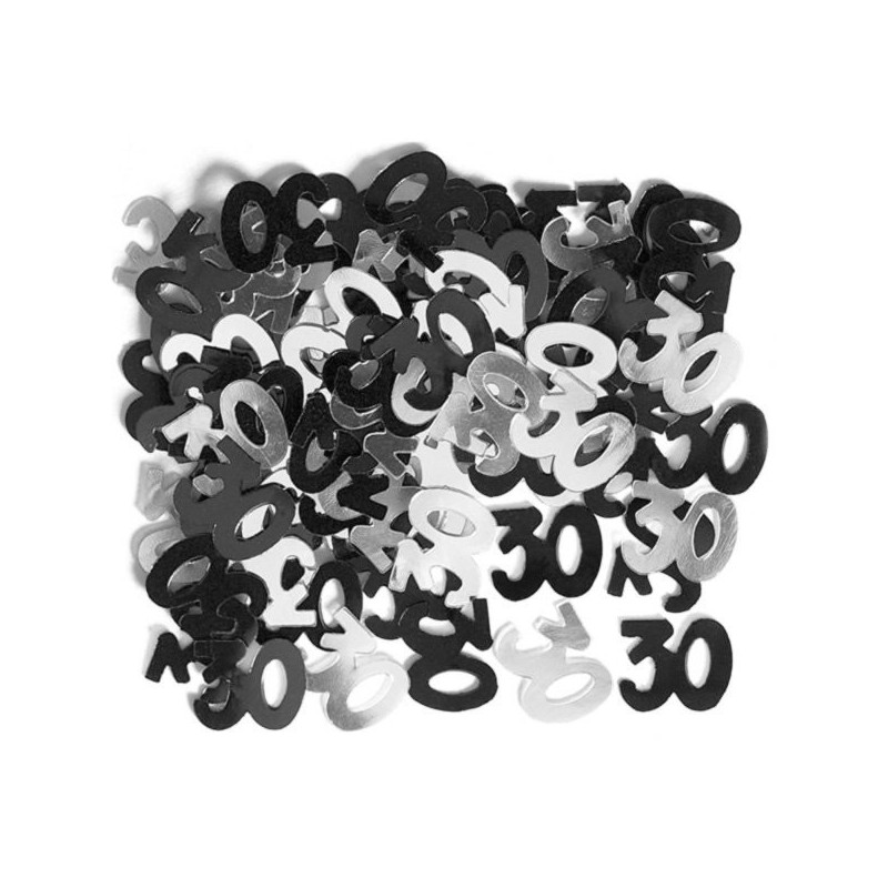 Unique Party Black Confetti - 30