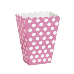 Unique Party Dots Treat Boxes - Hot Pink