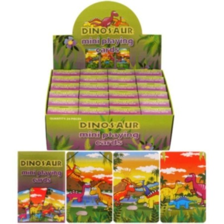 Henbrandt Assorted Mini Playing Cards - Dinosaur
