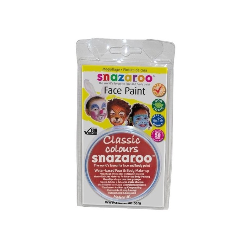 Snazaroo 18ml Face Paint - Bright Red