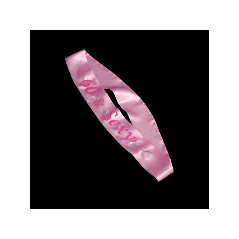 Alandra Pink Flashing Sash - 60 & Sexy