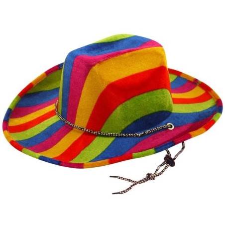 Henbrandt Adult Cowboy Hat - Felt Rainbow