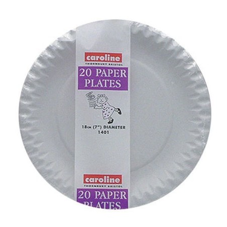 Caroline White Paper Plates