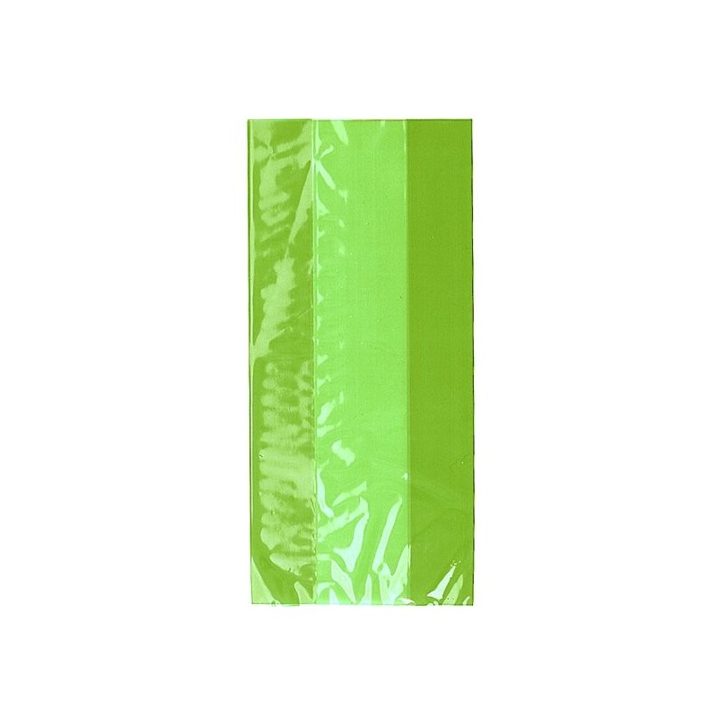 Unique Party Cello Bags - Lime Green