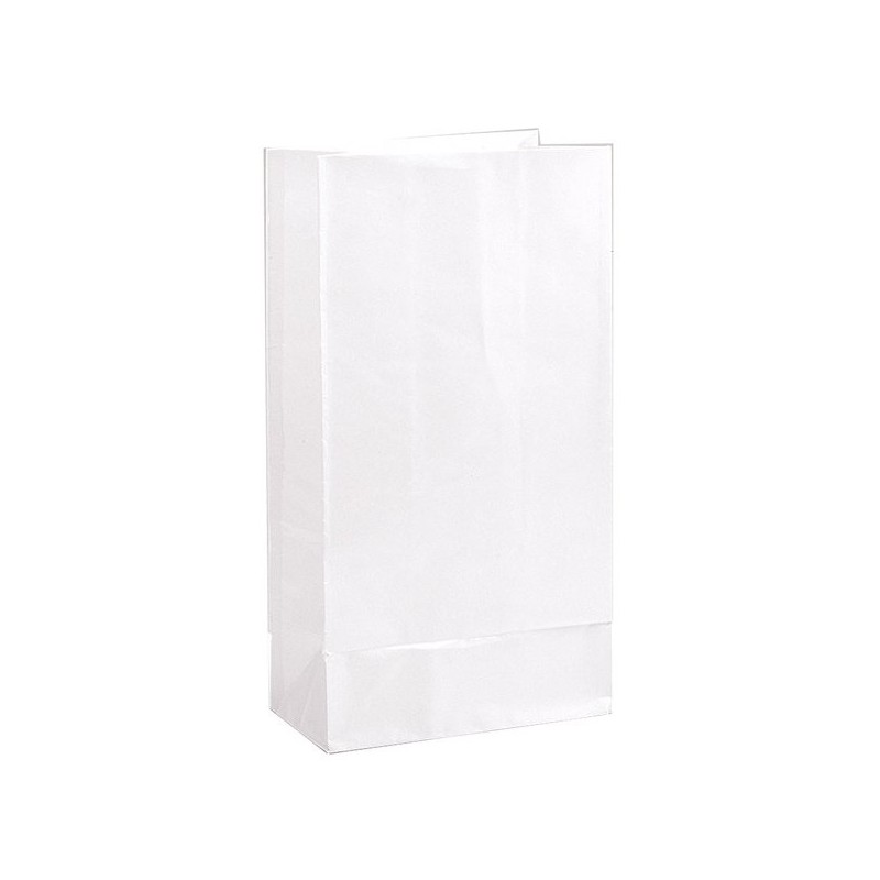 Unique Party Paper Party Bags - White
