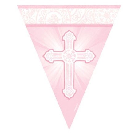 Amscan Communion Pennant Banner - Pink