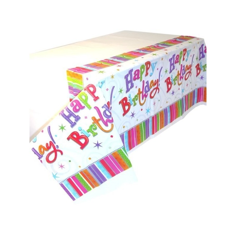 Amscan Plastic Tablecover - Radiant Birthday