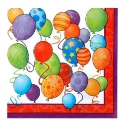 Unique Party Lunch Napkins - Birthday Balloons