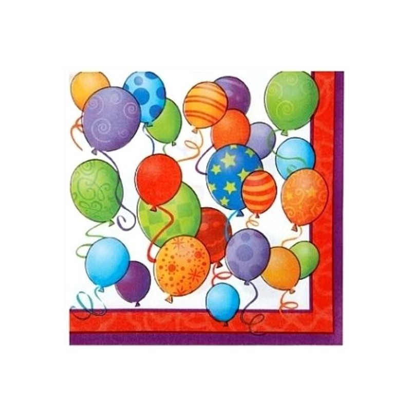 Unique Party Lunch Napkins - Birthday Balloons