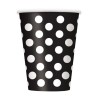 Unique Party 12oz Cups - Black Dots