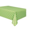 Unique Party Tablecover - Lime Green Dots