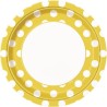 Unique Party 9 Inch Plates - Yellow Dots