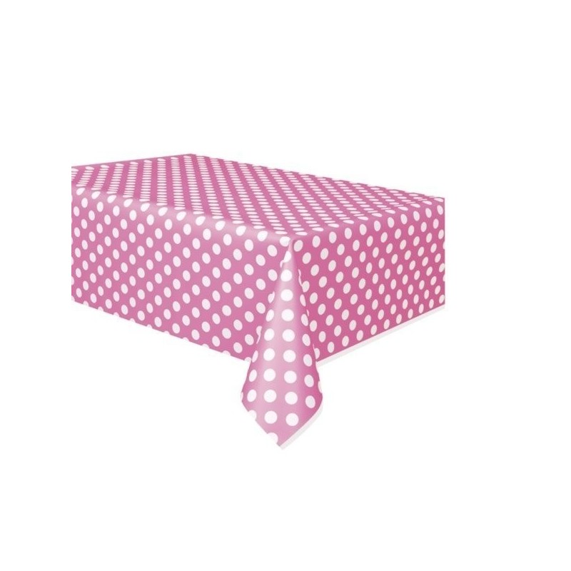 Unique Party Tablecover - Hot Pink Dots