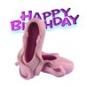 Creative Party Cake Topper - Ballet Shoes & Pink Motto
