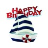 Creative Party Cake Topper - Sail Boat & Red Motto