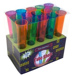 Creative Party Assorted Plastic Tube Shots