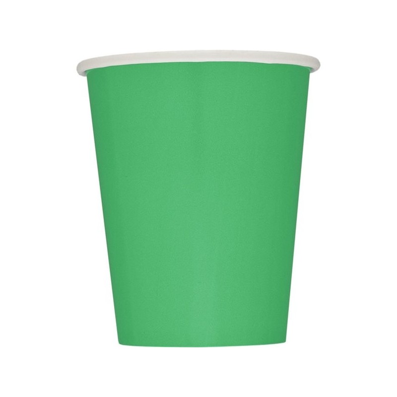 Unique Party 9oz Cups - Emerald Green