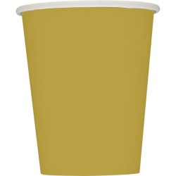 Unique Party 9oz Cups - Gold