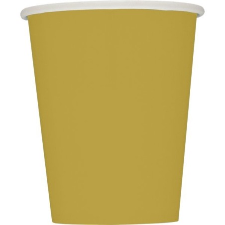 Unique Party 9oz Cups - Gold