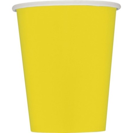 Unique Party 9oz Cups - Yellow