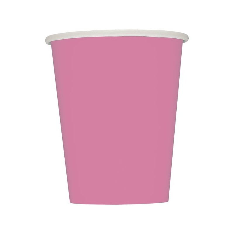Unique Party 9oz Cups - Hot Pink