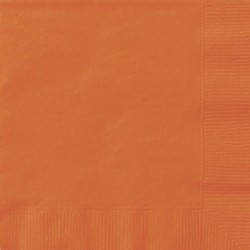 Unique Party Napkins - Pumpkin Orange