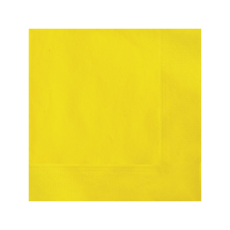 Unique Party Napkins - Yellow
