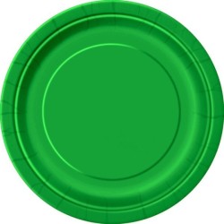 Unique Party 9 Inch Plates - Emerald Green