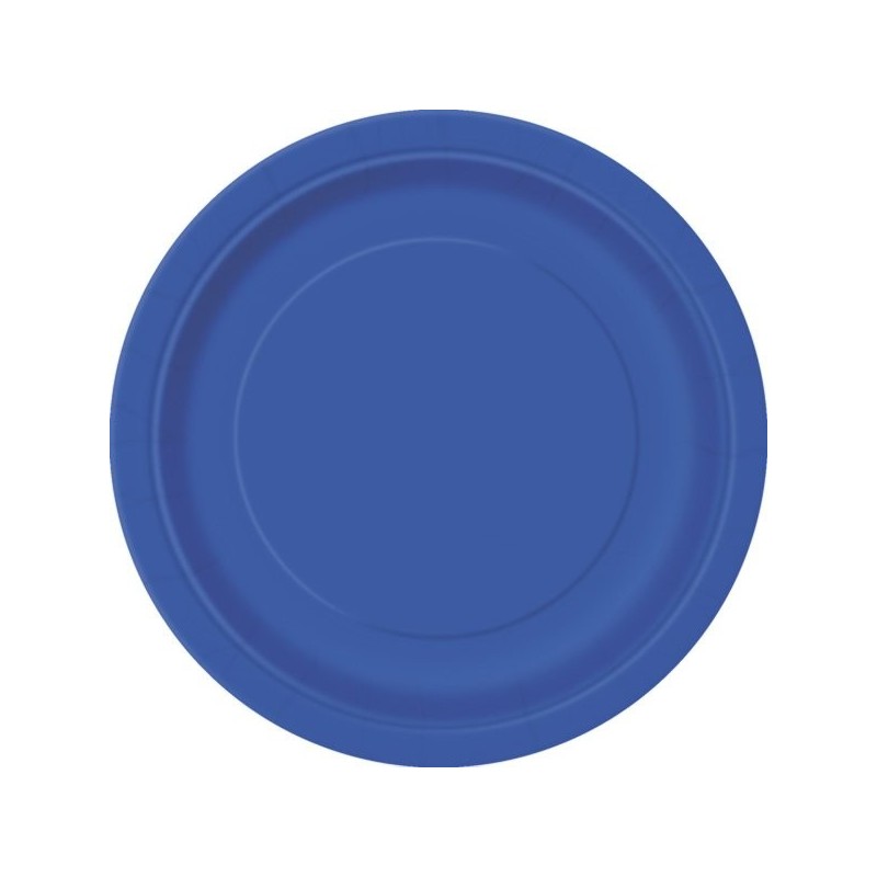 Unique Party 9 Inch Plates - Royal Blue