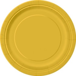 Unique Party 9 Inch Plates - Gold